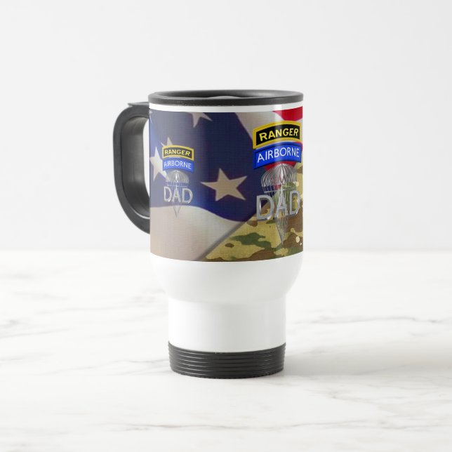 Taza De Viaje Ranger Airborne DAD (Anverso izquierdo)