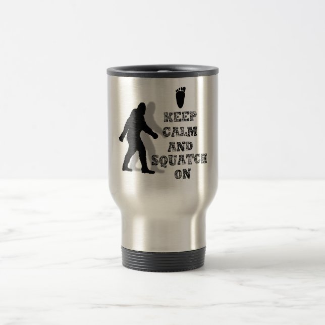 Taza De Viaje raro nerd geek big foot sasquatch (Centro)