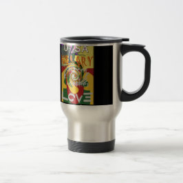 Taza De Viaje Rasta Colores Rojo Golden Green Hillary Art Imprim