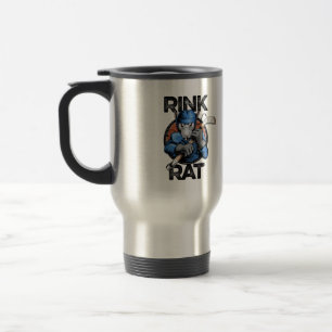 Taza De Viaje Rata de pista de hockey