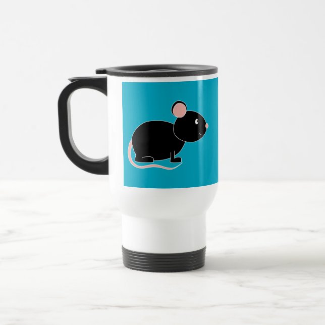 Taza De Viaje Ratón negro (Izquierda)