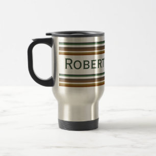 Taza De Viaje rayas amarillas verdes
