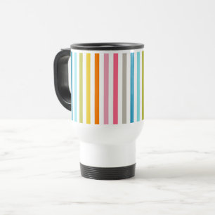 Taza De Viaje Rayas arcoiris de verano