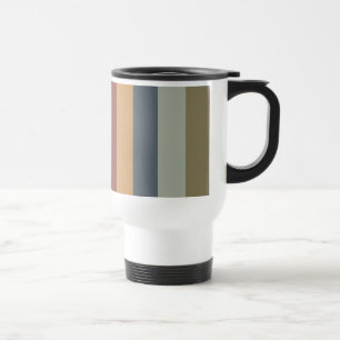Taza De Viaje rayas de color pastel colorido