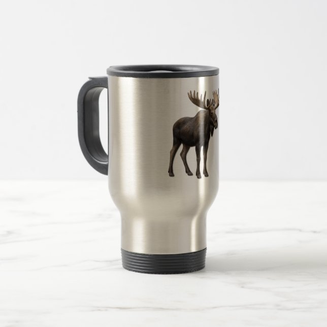TAZA DE VIAJE REALISTIC MOOSE DESIGN. SAMER BRASIL (Anverso izquierdo)