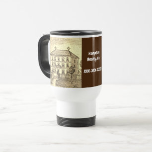 Taza De Viaje Reality Business Promotion Home Sketch Realtor