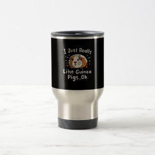 Taza De Viaje Realmente Me Gusta Guinea Cerdo Kawaii
