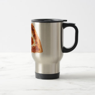 Taza De Viaje Rebanada de pizza de pepperoni clásica de Slippery