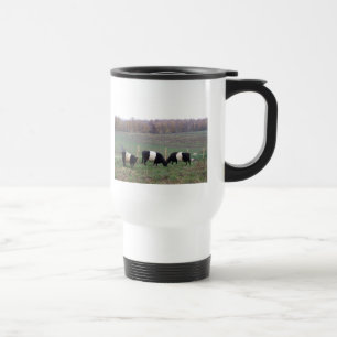 Taza De Viaje Rebaño de vacas de Beltie en caída