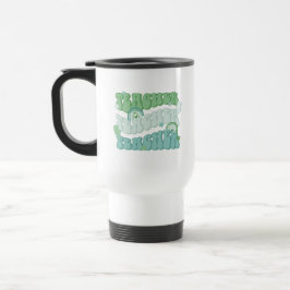 Taza De Viaje Reconocimiento de profesores retro verde personali