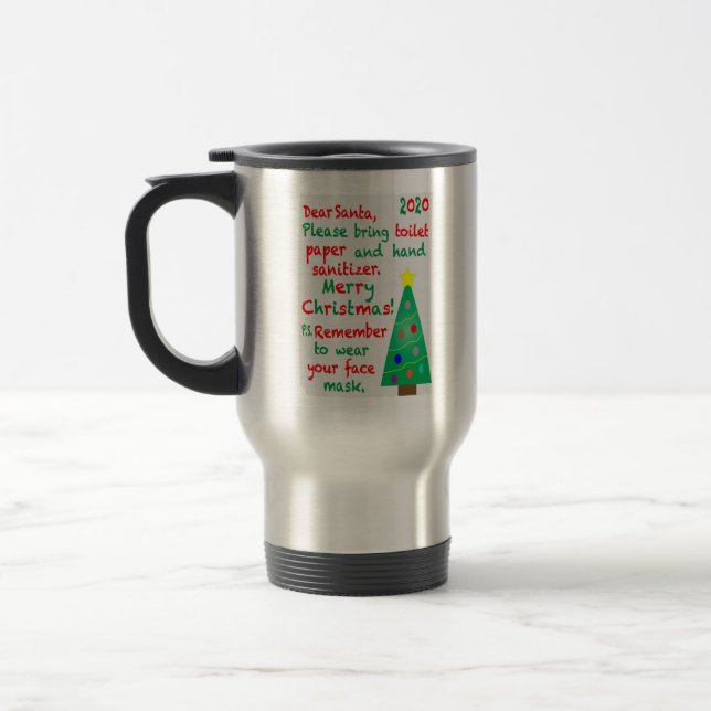 Taza De Viaje Recordando a 2020 Navidades (Izquierda)