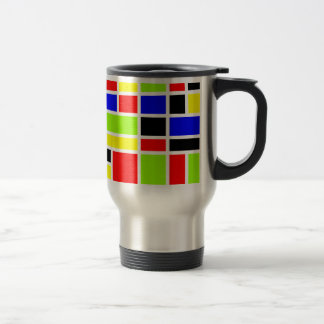 Taza De Viaje Rectángulos coloridos 01 - Personalizado
