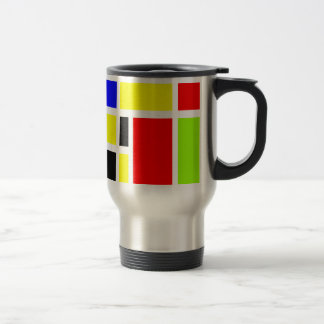 Taza De Viaje Rectángulos coloridos 04 - Personalizado