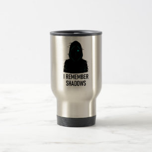 Taza De Viaje Recuerdo las sombras - Diseño de figura encapuchad