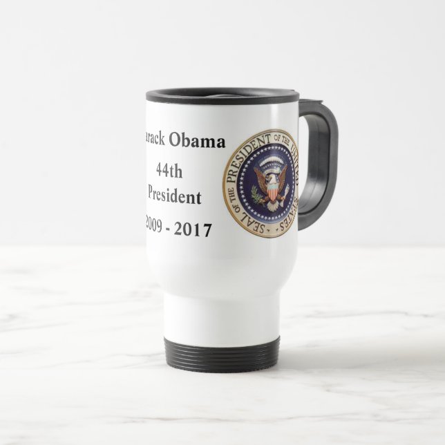 Taza De Viaje Recuerdo presidencial de Obama (Anverso derecho)