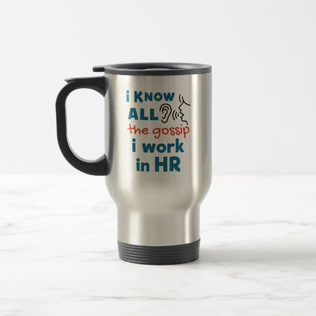 Taza De Viaje Recursos humanos divertidos y recursos humanos con (Izquierda)