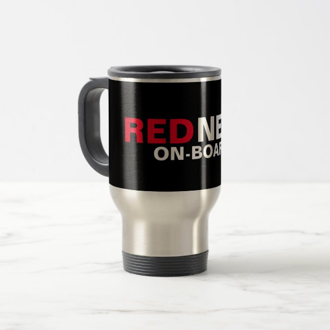 Taza De Viaje Redneck a bordo (Anverso izquierdo)