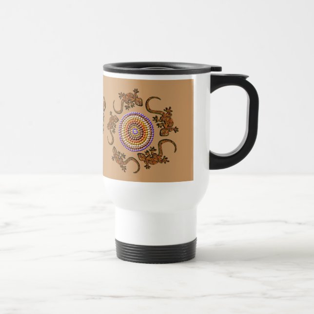 Taza De Viaje Regalo de arte aborigen australiano (Derecha)