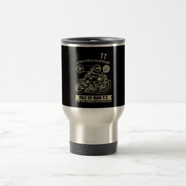 Taza De Viaje Regalo de arte de la Carreras de motocicletas (Centro)