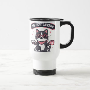 Taza De Viaje Regalo de bandana para gatos frescos sarcásticos a