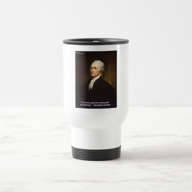 Taza De Viaje Regalo de cita de Hamilton Fall For Anything (Centro)