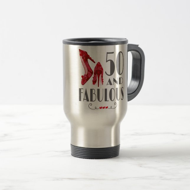 Taza De Viaje Regalo de cumpleaños número 50 y regalo fabuloso (Anverso derecho)