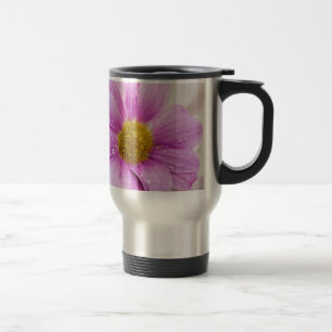 Taza De Viaje Regalo de flores de margarita rosa