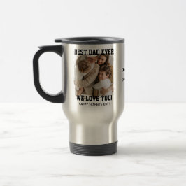 Taza De Viaje Regalo de Foto Personalizado 'Mejor Papá del Mundo
