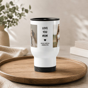 Taza De Viaje Regalo de Foto Personalizado Moderno para Mamá
