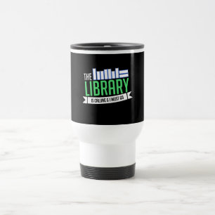 Taza De Viaje Regalo de libros de bibliotecas bibliotecarias