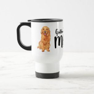 Taza De Viaje Regalo de Mamá Perro Cachorro Golden Retriever