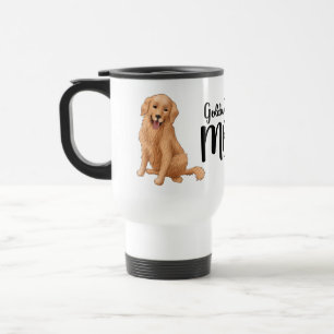 Taza De Viaje Regalo de Mamá Retriever Dorado Lindo Cachorro Per
