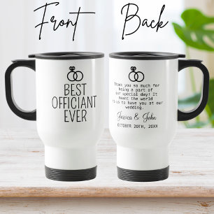 Taza De Viaje Regalo de oficial de boda personalizado mejor func