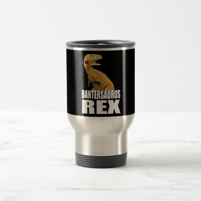 Taza De Viaje Regalo del comerciante de la burla de Bantersaurus (Centro)