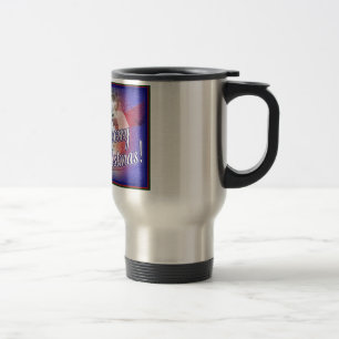 TAZA DE VIAJE REGALO DEL PERRITO DEL NAVIDAD DE LOS GRANDES