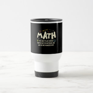 Taza De Viaje Regalo del profesor de matemáticas