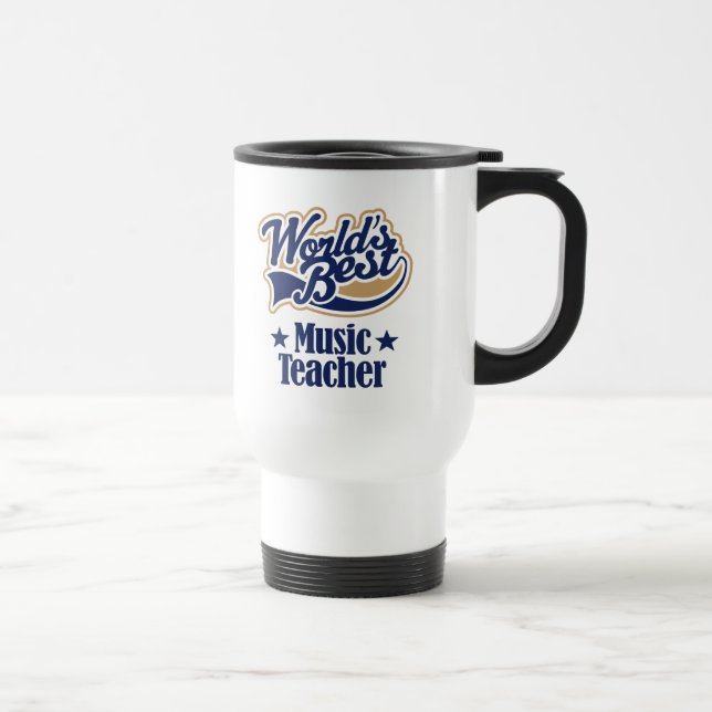Taza De Viaje Regalo del profesor de música para (mundos (Derecha)