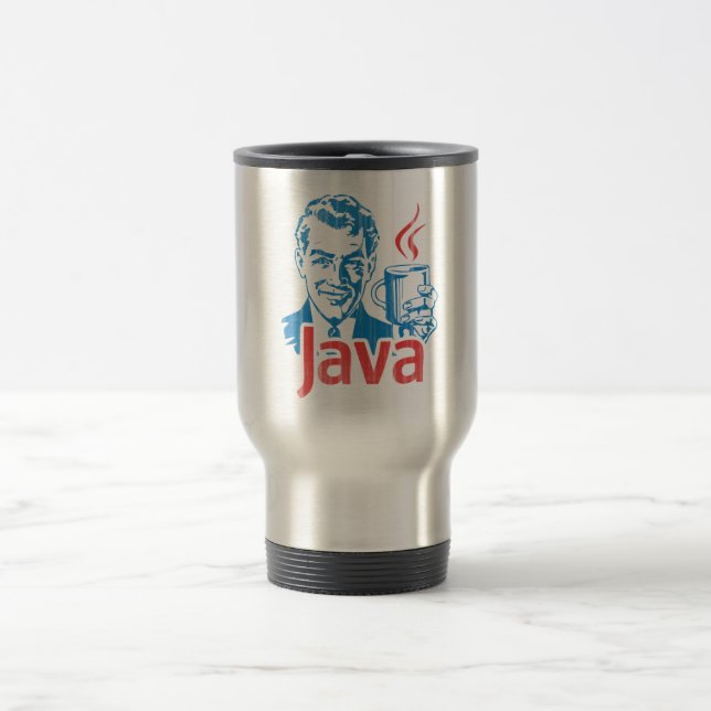 Taza De Viaje Regalo del programador de Java (Centro)