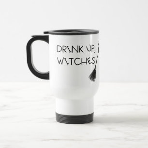 Taza De Viaje Regalo divertido escoba BRINDIS BRUJAS Estética pe