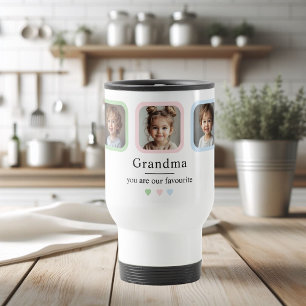 Taza De Viaje Regalo fotográfico de la abuela personalizado