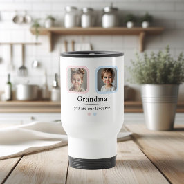Taza De Viaje Regalo fotográfico personalizado de la abuela