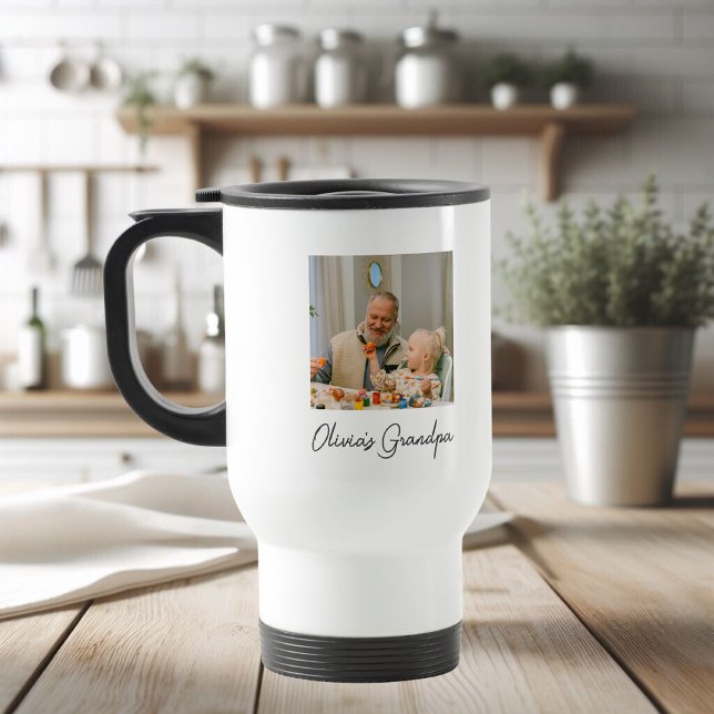 Taza De Viaje Regalo fotográfico personalizado del abuelo (Subido por el creador)