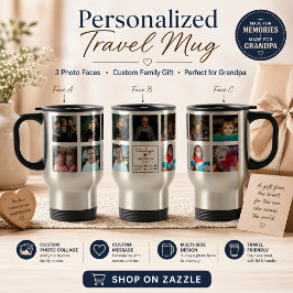 Taza De Viaje Regalo moderno personalizado de amor a abuelo con