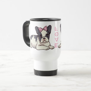 Taza De Viaje Regalo para amante de Bulldog Francés Cachorro Fra