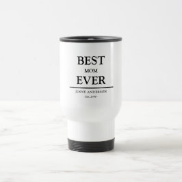 Taza De Viaje Regalo para Mamá Diseño Personalizado Simple Mejor