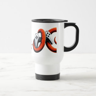 Taza De Viaje Regalo para novio jugador con control de serpiente
