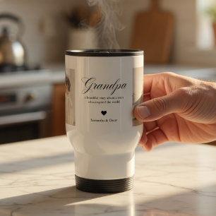 Taza De Viaje Regalo Personalizado de Foto para Abuelo