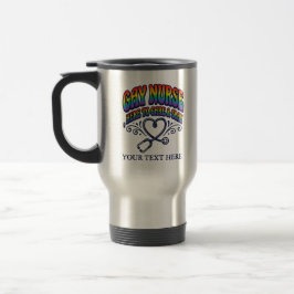 Taza De Viaje Regalo Personalizado Orgullo Arcoíris Enfermera Ga