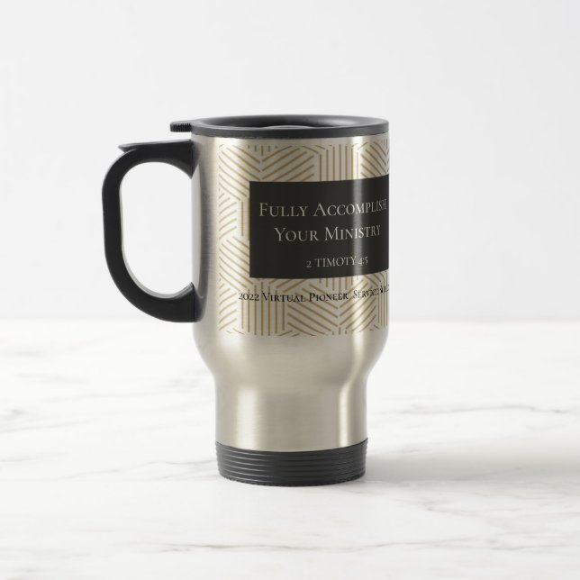 Taza De Viaje Regalo personalizado para 2022 pioneros hermanos J (Izquierda)