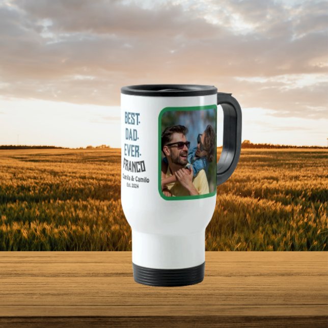 Taza De Viaje Regalo Personalizado para  Best Dad Ever (Subido por el creador)
